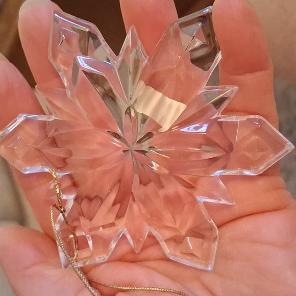 2 Mikasa Crystal Snowflake Set - Picture 4 of 6